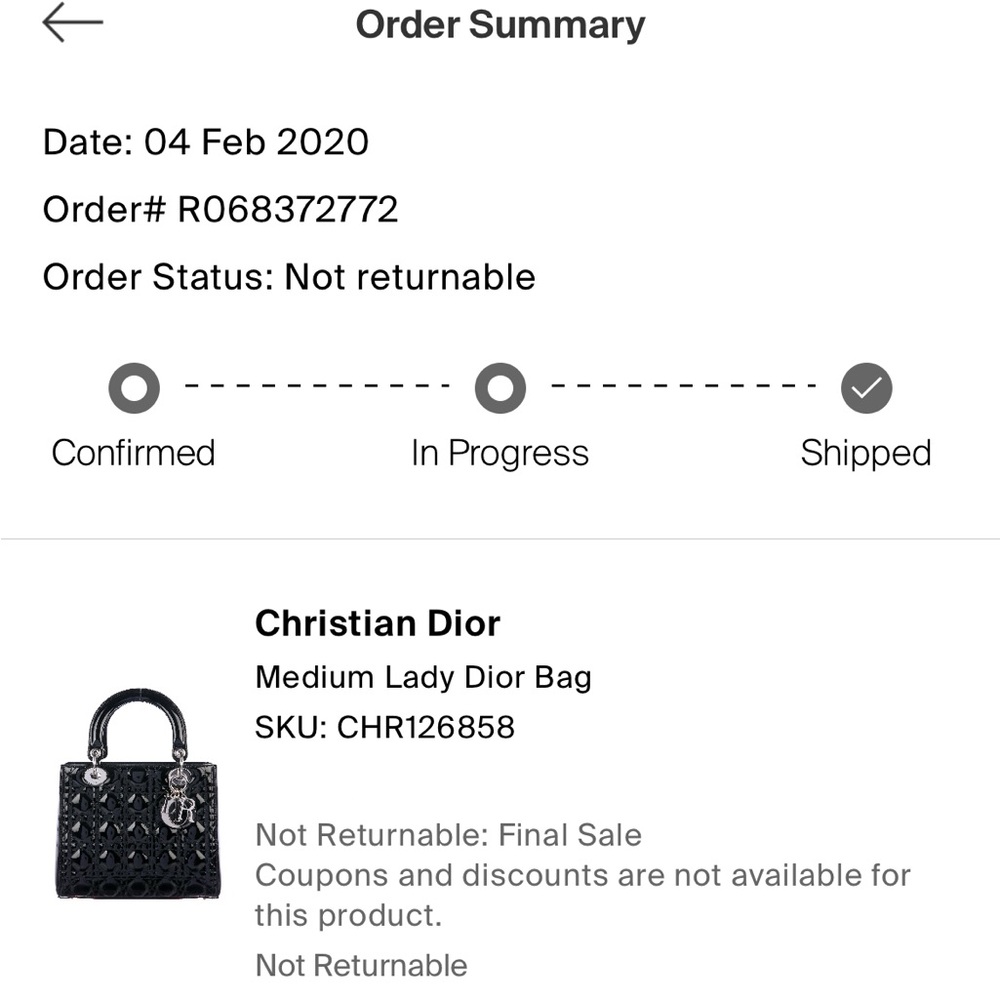 Black quilted patent Cannage leather Christian Dior Medium Lady Dior bag - Picture 15 of 15